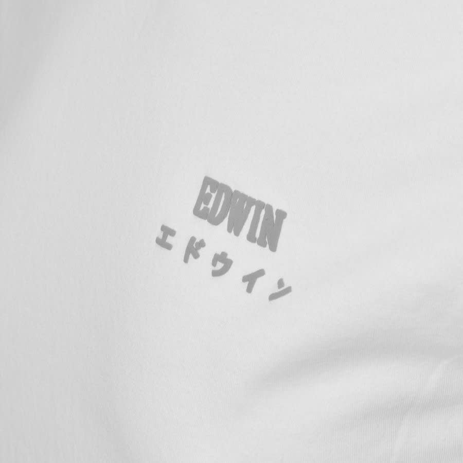 Alternative Image for ProductEdwin Crew Neck Logo T Shirt White3
